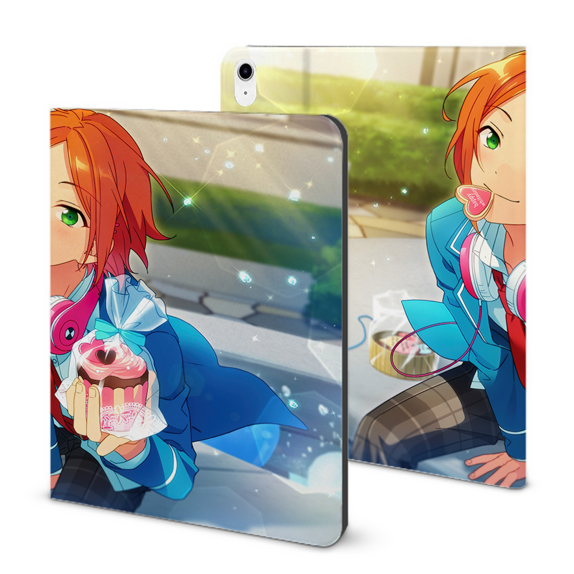 （画像用） あんさんぶるスターズ! Ensemble Stars IPad ケース ブック型 PUレザー TPU 耐衝撃 軽量 薄型 ペン収納なし 全面保護 IPad 各モデル対応